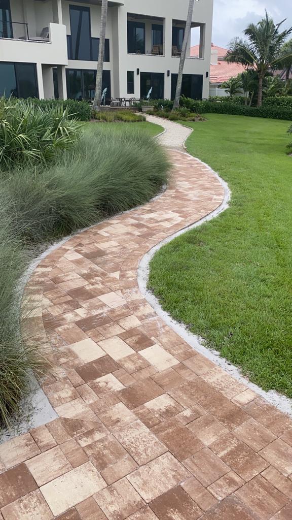 Paver installation project in Sarasota County, FL